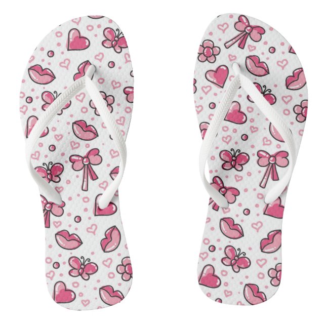 romantic pattern jandals (Footbed)