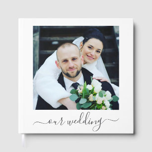 Romantic Peony Floral Wedding Guest Book