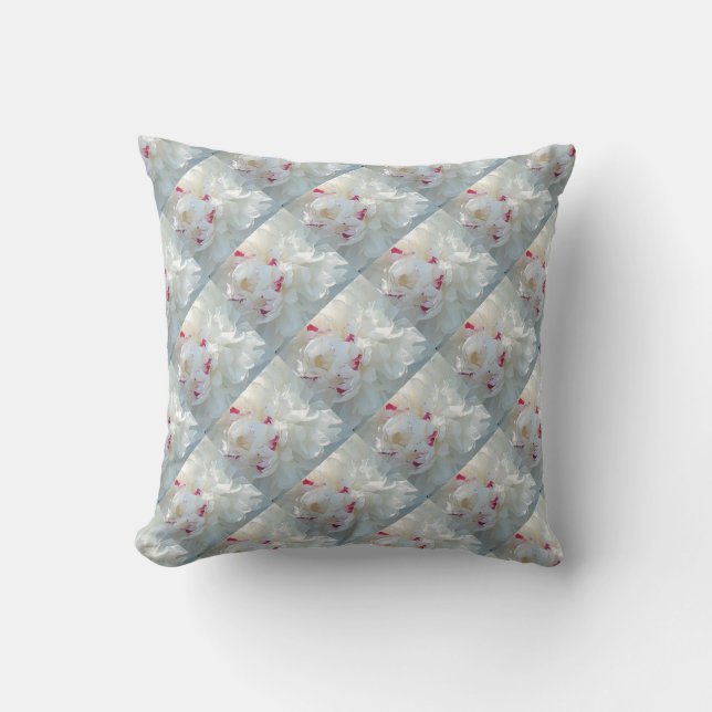 Romantic Peony Throw Pillow (Front)