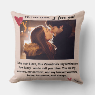 Romantic Personalized Love Gift for Husband Cushion