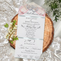 Romantic Petals & Hearts - White Pearl/Silver