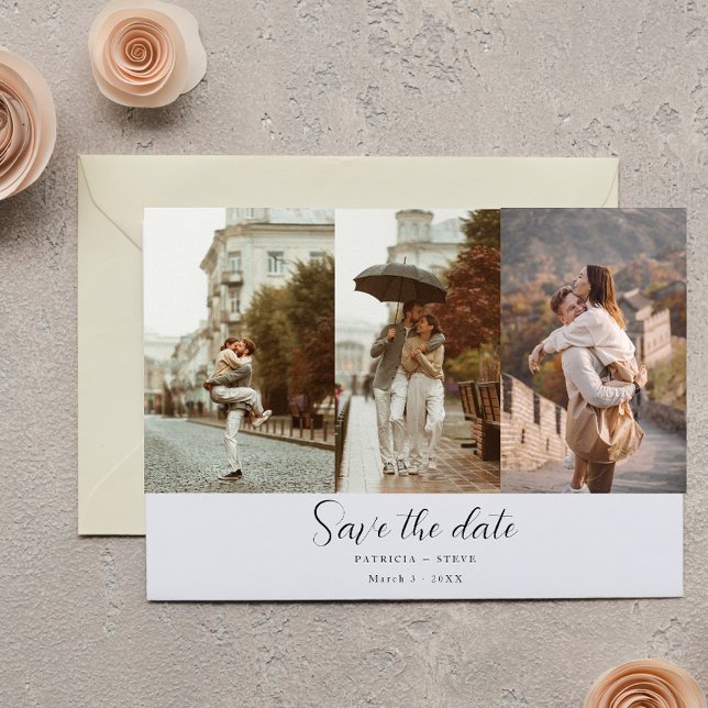 Romantic Photo Collage Save the Date Wedding (Creator Uploaded)