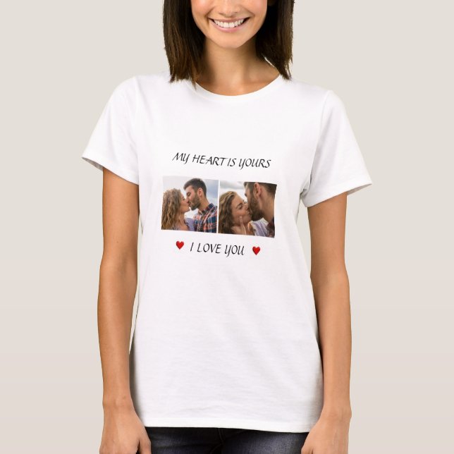 Romantic Photo T-Shirt – Valentine’s Day Gift (Front)
