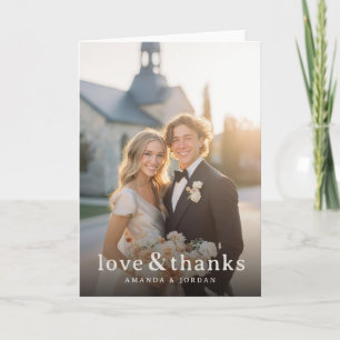 Romantic Photo Thank You Card