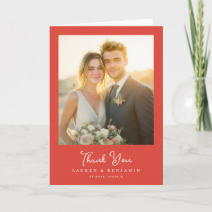 Romantic Photo Thank You Card
