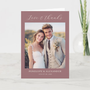 Romantic Photo Thank You Card