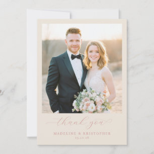 Romantic Photo Thank You Card