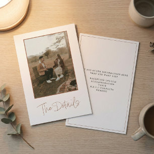 Romantic photo The Details Enclosure Card