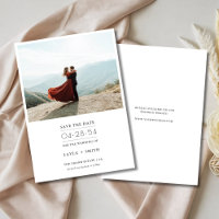 Romantic Photo Typography Budget Modern Wedding