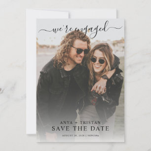 Romantic Photo Wedding Save The Date  Invitation