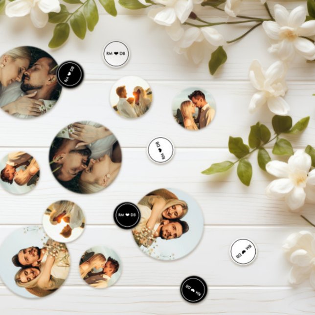 Romantic Photos - Heart & Monogram Confetti (Creator Uploaded)
