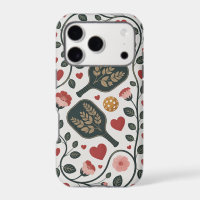 Romantic Pickleball Court With Floral Vines