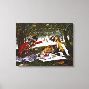 Romantic Picnic 1873 Canvas Print