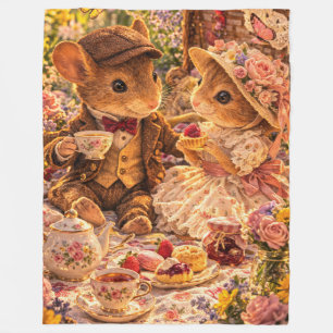 Romantic Picnic Couple Gift Cosy Tea Love Fleece Blanket