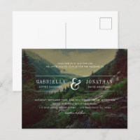 Romantic Pines, Mountains & Lake Wedding