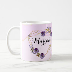 Romantic pink abstract coffee mug