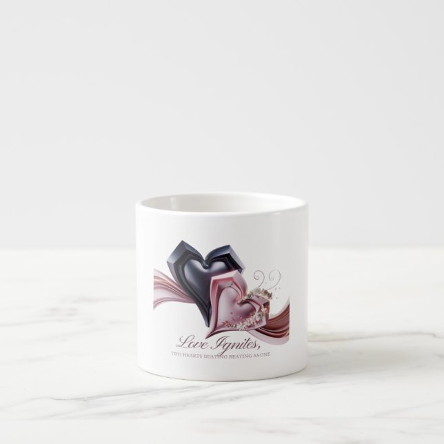 Romantic Pink and Black Mug (Front)