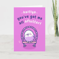 Romantic Pink Bird Pun Funny Valentine's Day