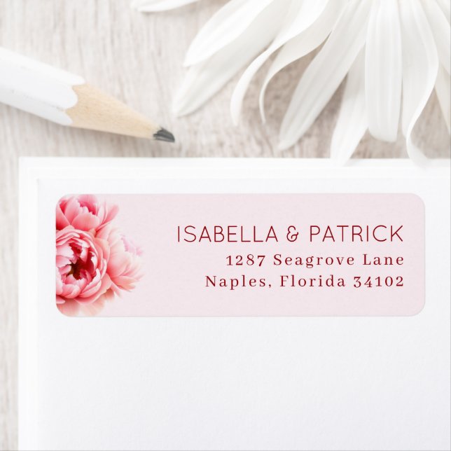 Romantic Pink Floral Illustration (Insitu)