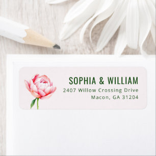 Romantic Pink Floral Minimalist