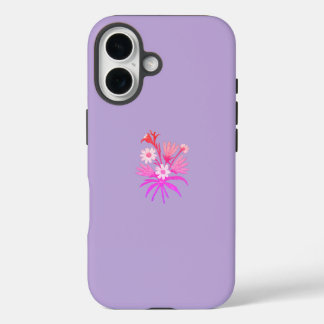 Romantic Pink Flower – Botanical Fantasy Minimal iPhone 16 Case