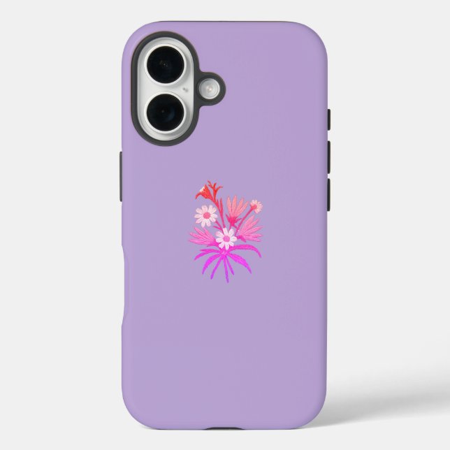 Romantic Pink Flower – Botanical Fantasy Minimal Case-Mate iPhone Case (Back)