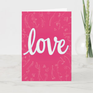 Romantic Pink Love Card