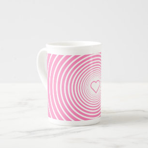 Romantic Pink Mug with Heart