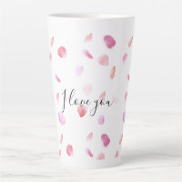 Romantic Pink Peach Rose Petals Floral