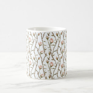 Romantic Pink Rose Flowers Coffee Mug