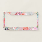 Romantic Pink Teal Watercolor Chic Floral Pattern