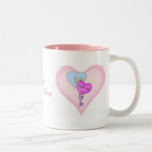 Romantic Pink Valentine's Mug (Right)