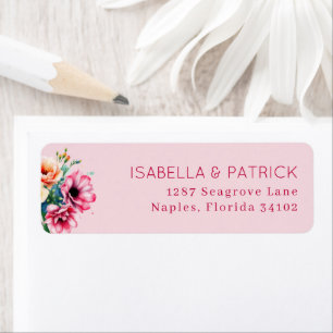 Romantic Pink Watercolor Floral
