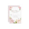 Romantic Pink Watercolor Flowers Wedding RSVP Card