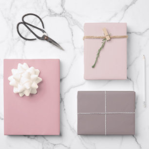 Romantic Pink Wrapping Paper Sheet