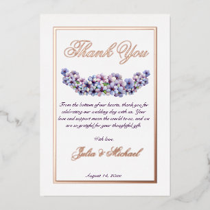 Romantic Poetic Lilac Watercolor Floral Wedding