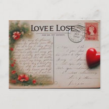 Romantic postcard for your wife
