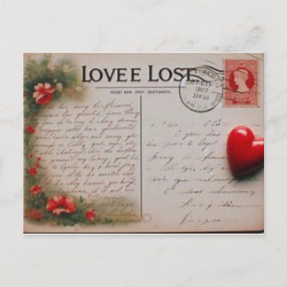 Romantic postcard for your wife