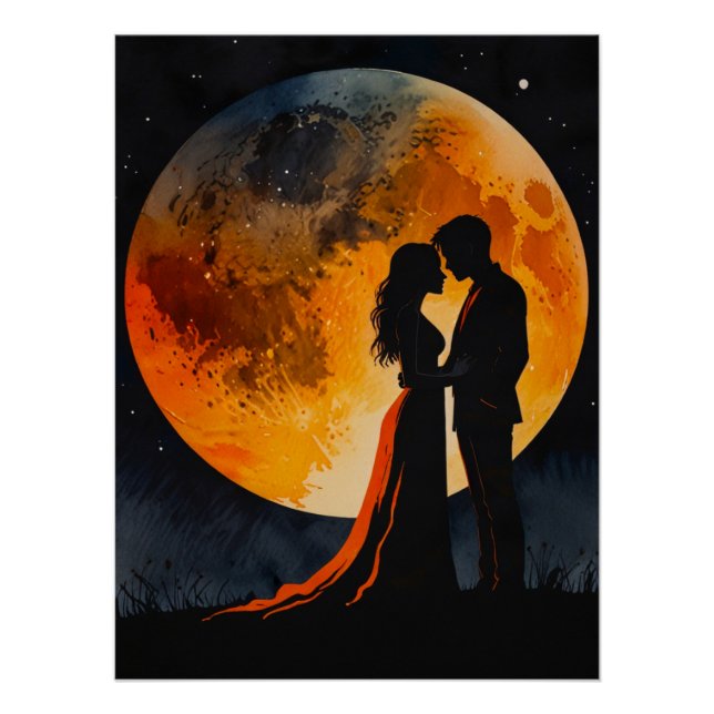 Romantic Poster. Wall Art . Wall Decor (Front)