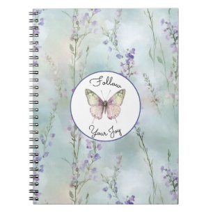 Romantic Pretty Lavender Flowers Notebook