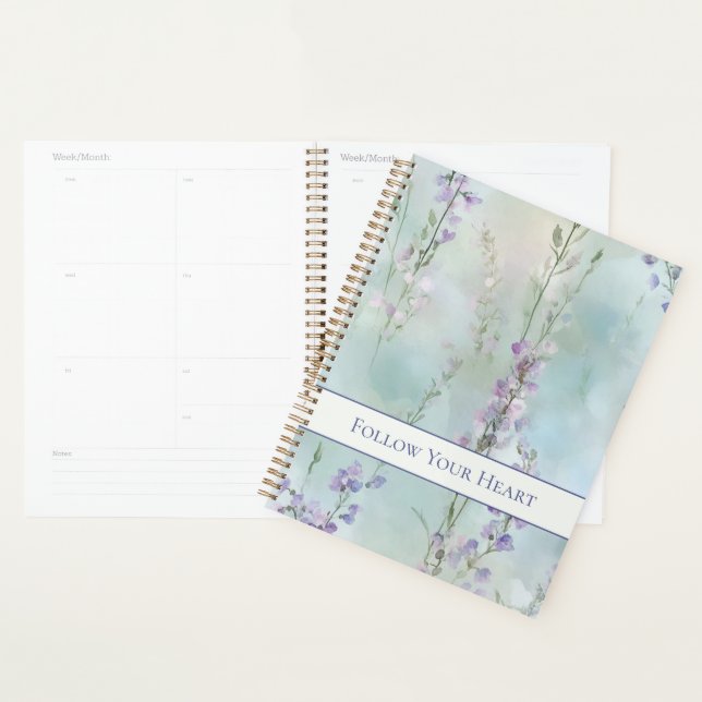 Romantic Pretty Lavender Flowers   Planner (Display)