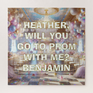 Romantic Promposal   Go to Prom with Me Jigsaw Puzzle