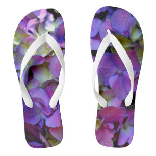 Romantic purple Hydrangeas Jandals