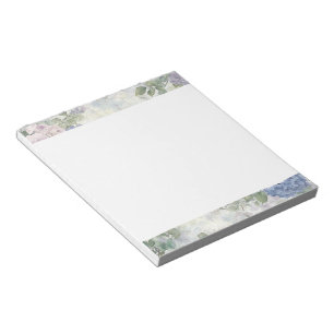 Romantic Purple Pink Flowers Notepad