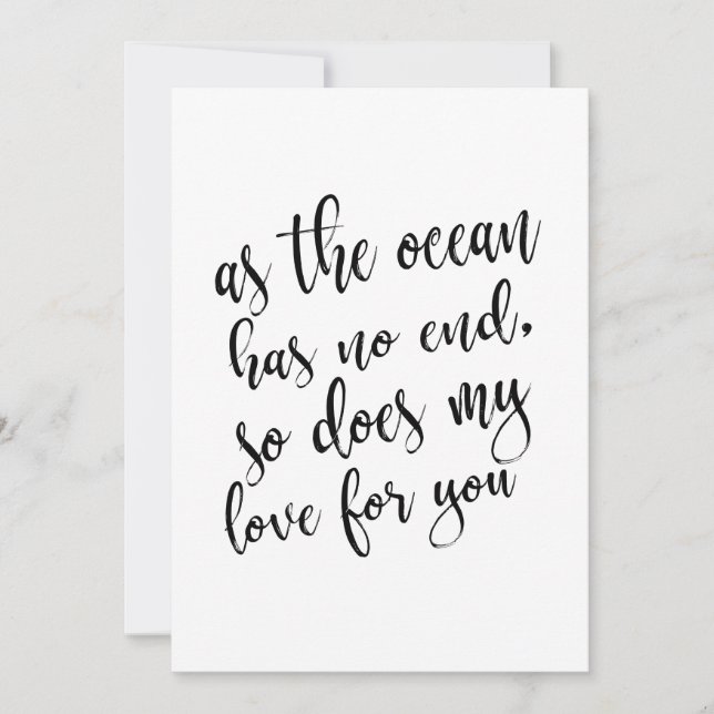 Romantic quote affordable sign for wedding (Front)