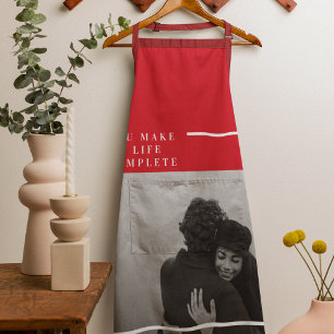 Romantic Quote and Photo   Valentines Gift Apron