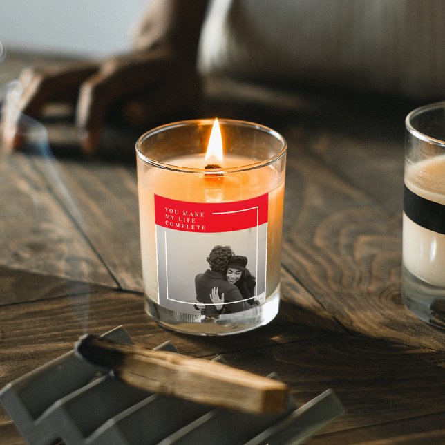 Romantic Quote and Photo | Valentines Gift Square Sticker (Creator Uploaded)