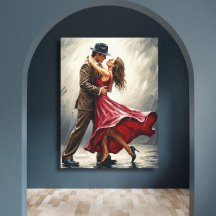 Romantic Rain Dance  Canvas Print
