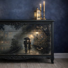 Romantic Rain Stroll Decoupage