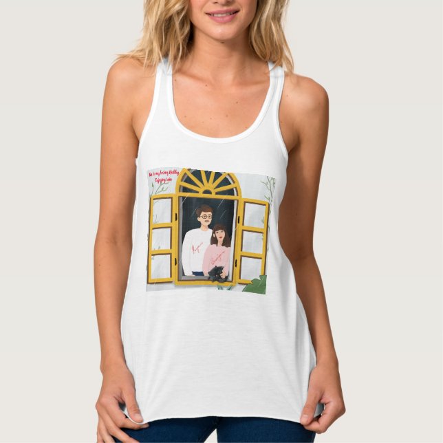 Romantic Rainy day Singlet (Front)